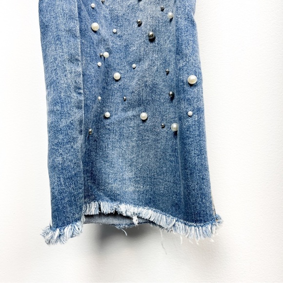 Beaded GG Jeans Fringe Cuff Jeans - Picture 10 of 15